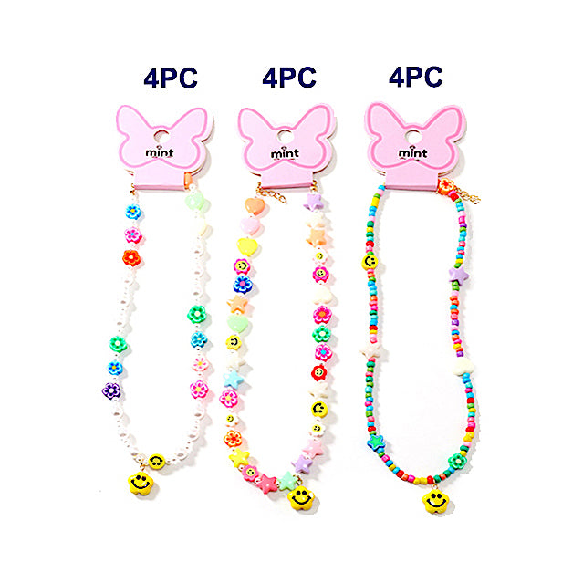Beaded Y2K Smiley Face Necklace