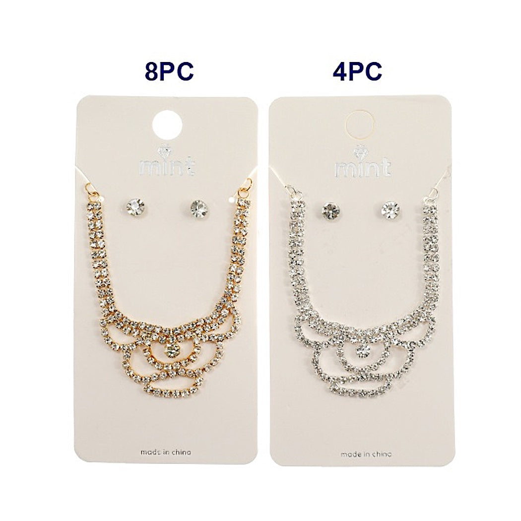 Rhinestone Necklace Set