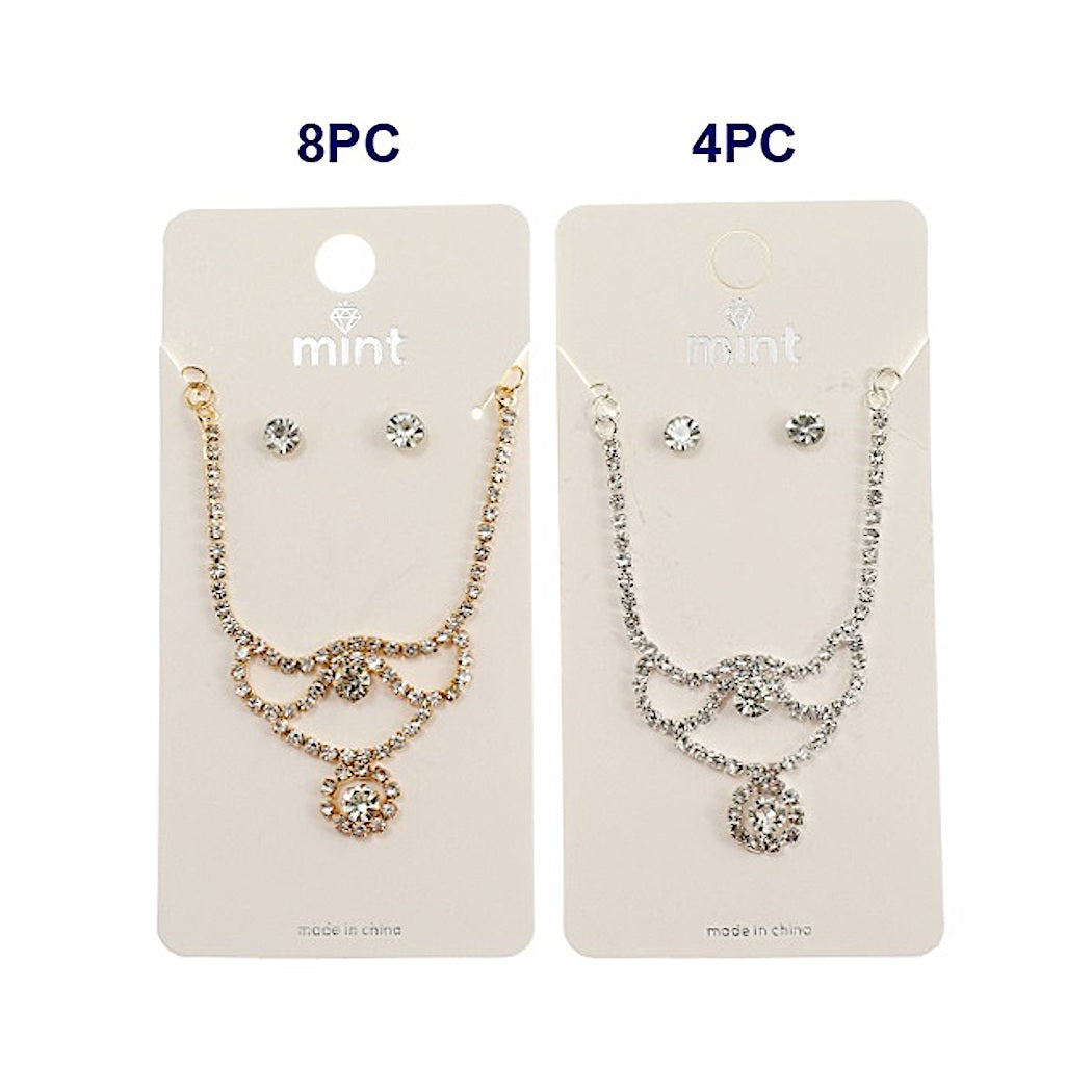 Rhinestone Necklace Set