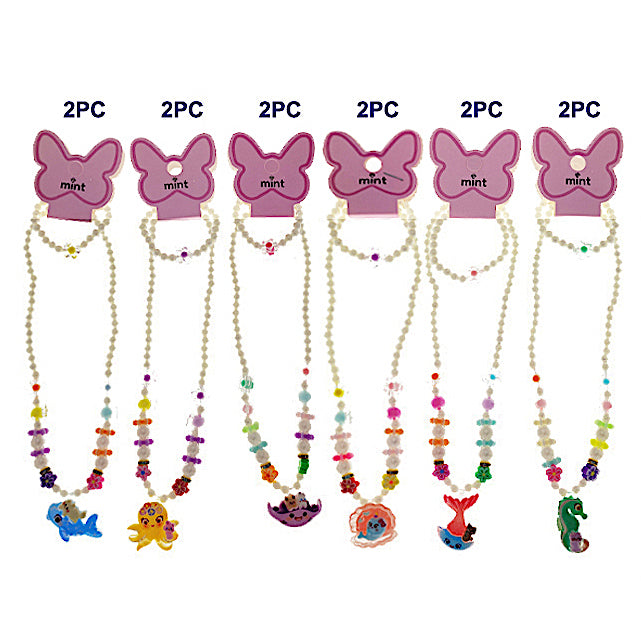 Kids Sea Life Necklace & Bracelet Set