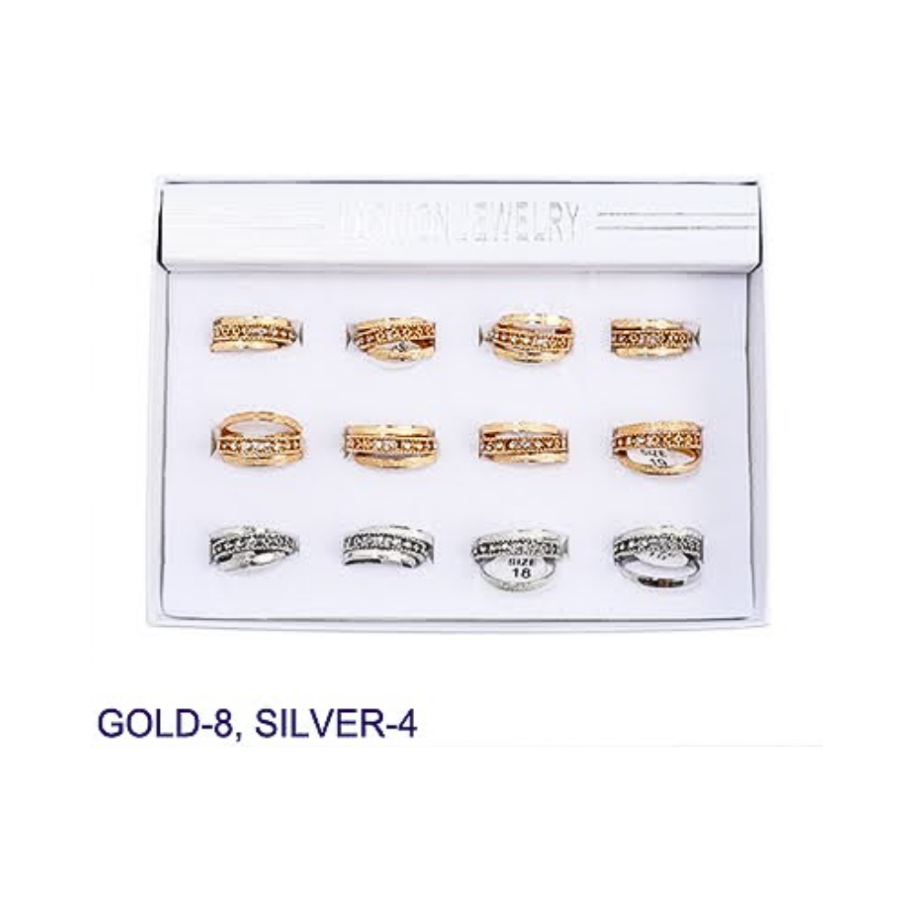 Rhinestone Line Ring