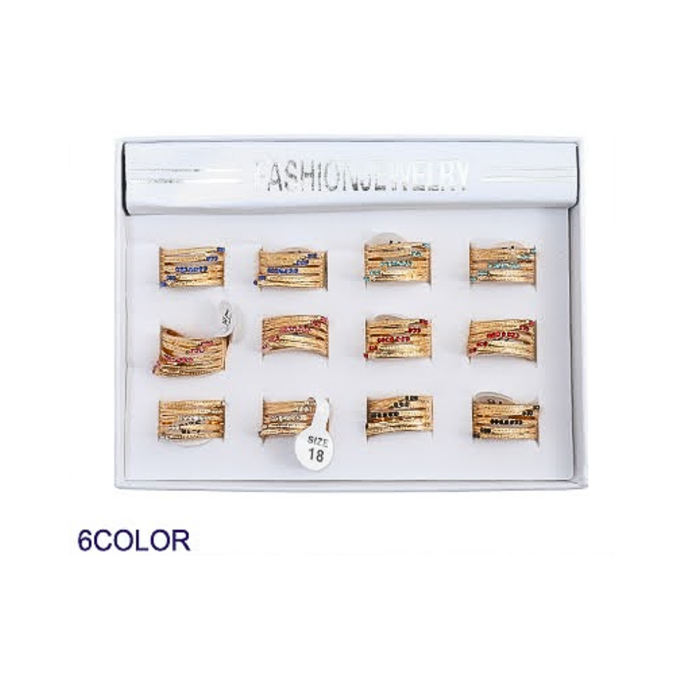 Rhinestone Line Ring