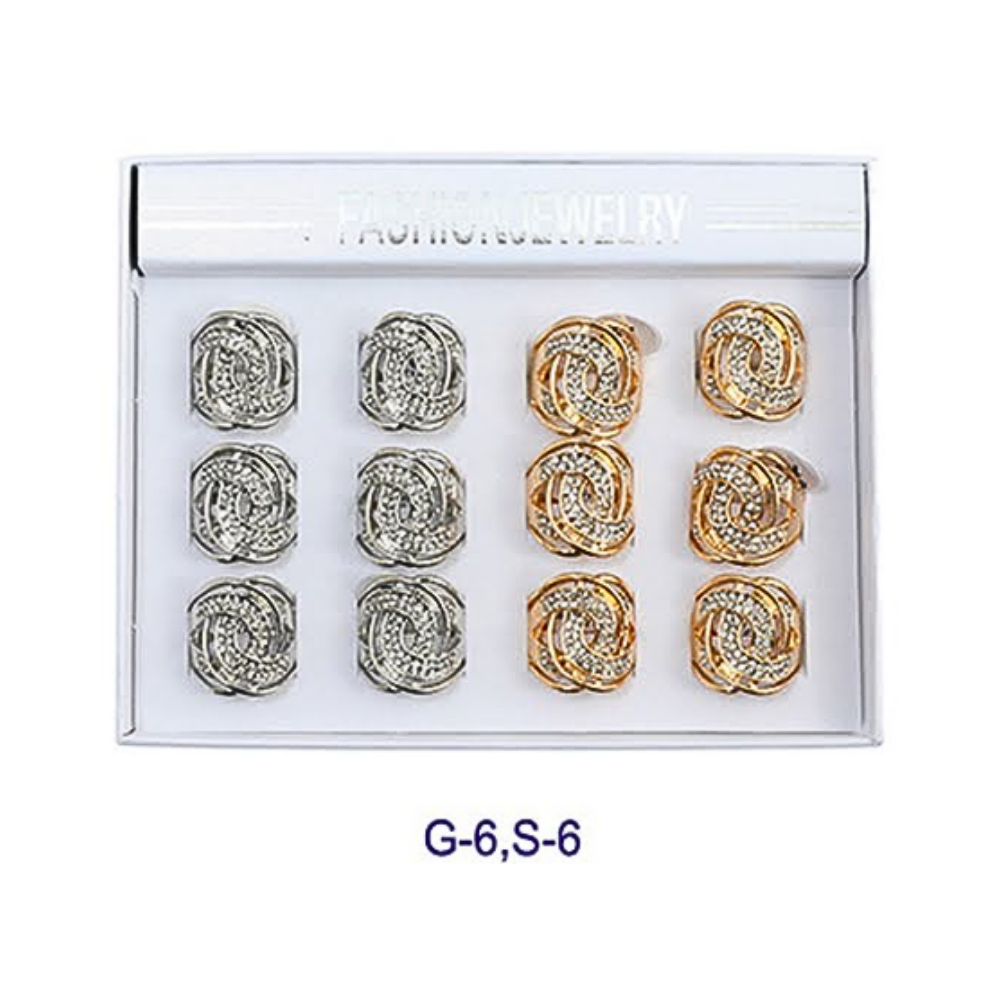 Rhinestone Loop Ring