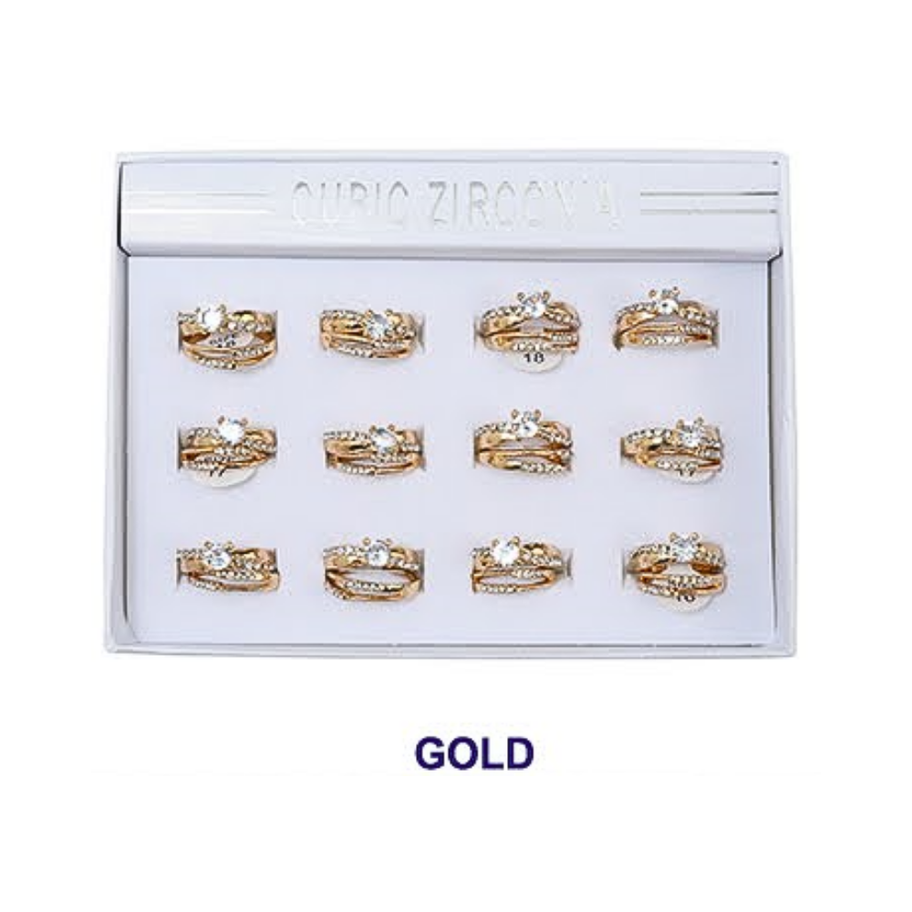 Rhinestone Line Ring