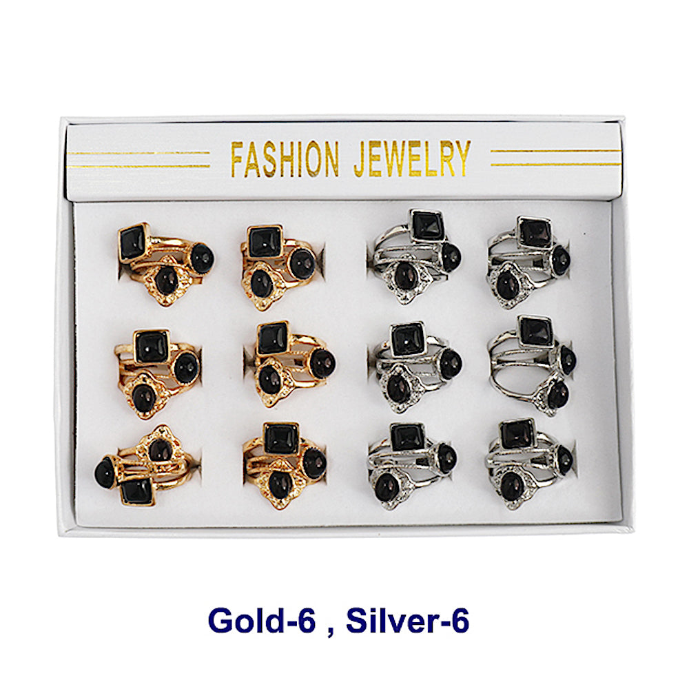 Bohemian Vintage 3 Ring Stacking Set