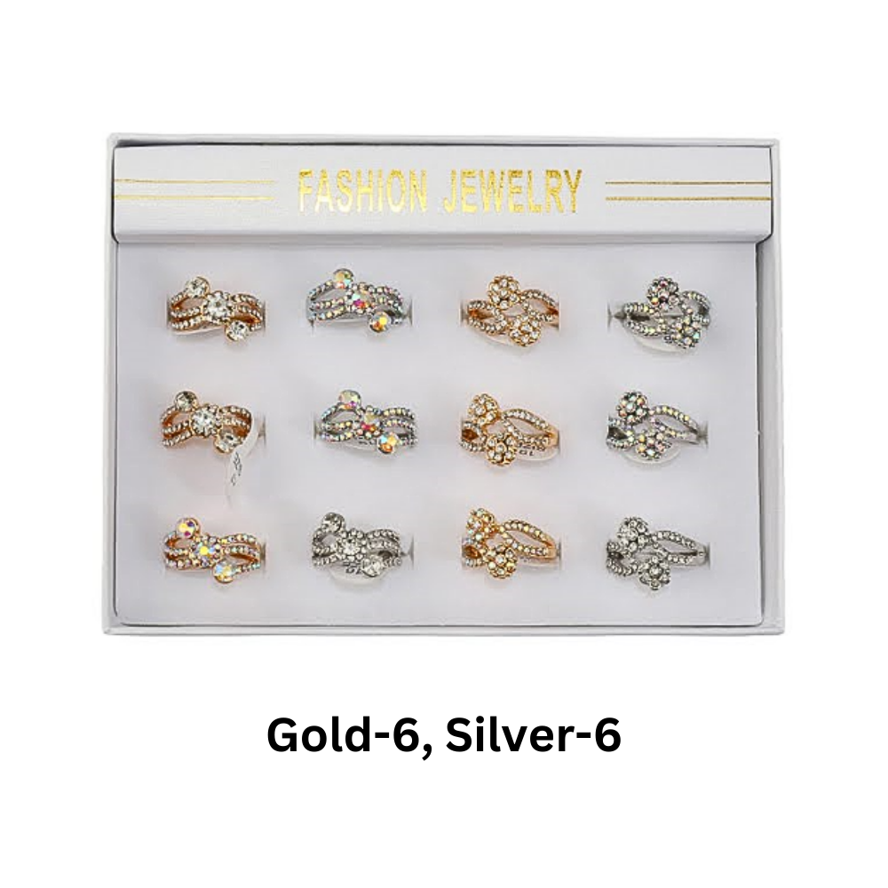 JAR46019 - Rhinestone Ring