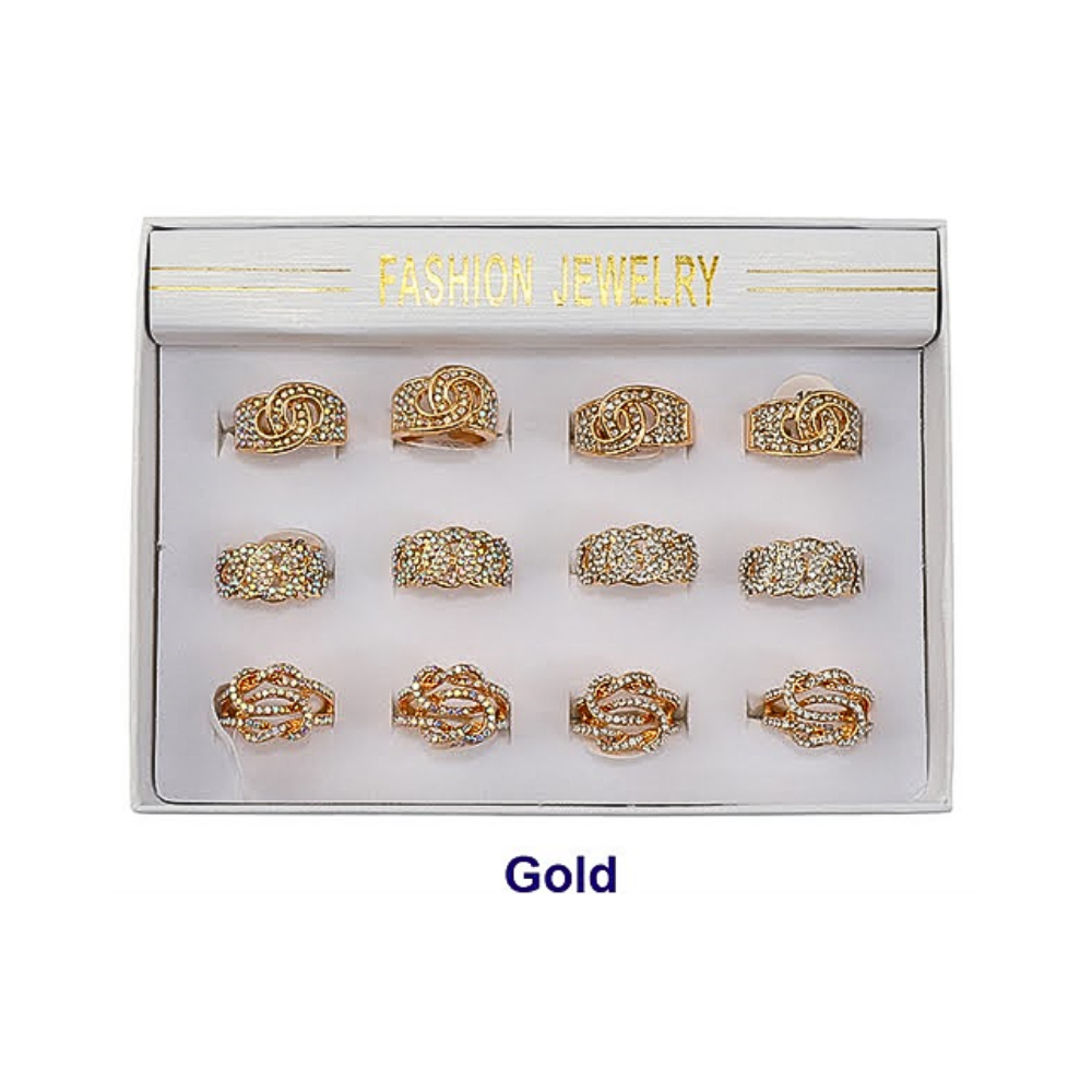 JAR46023 - Rhinestone Link Ring