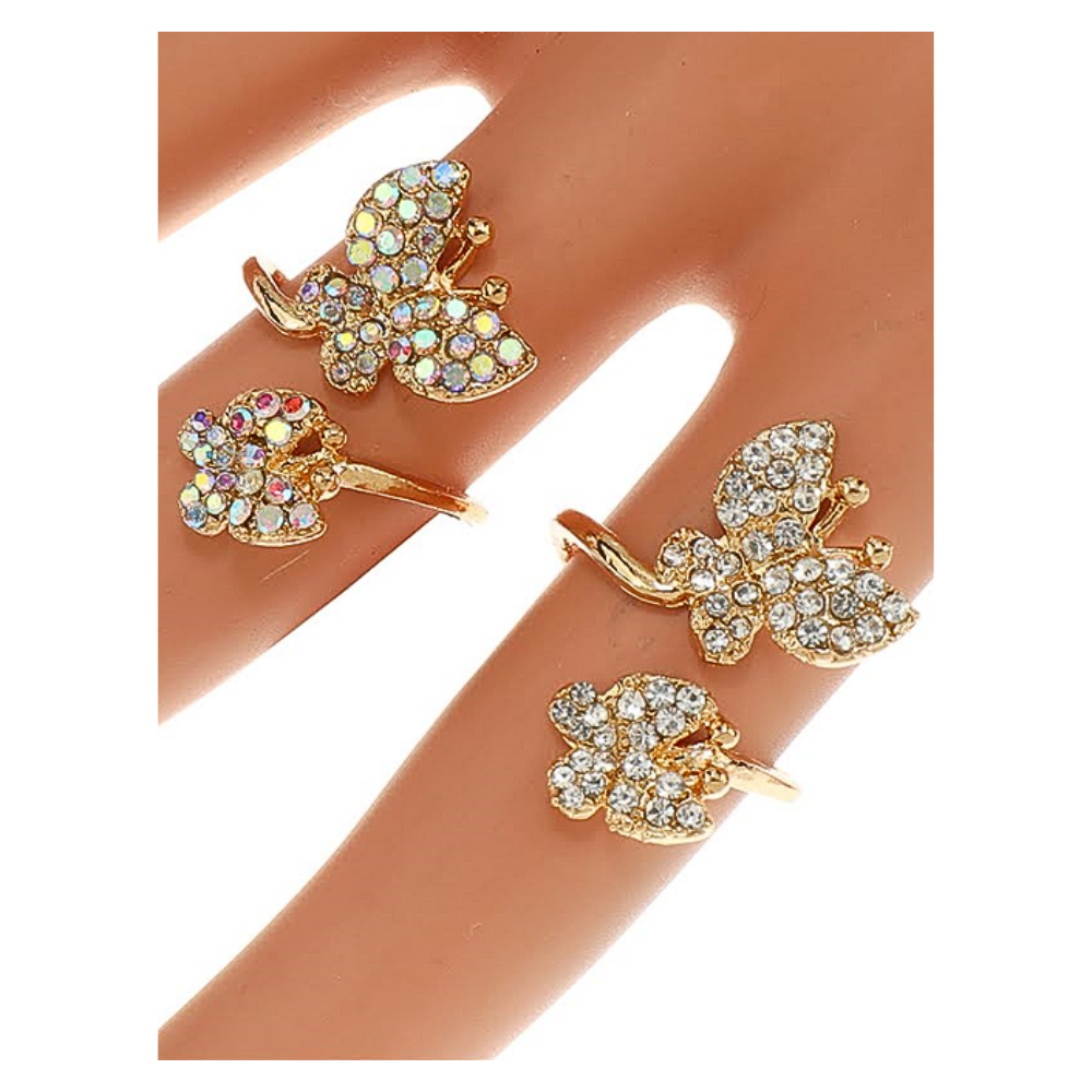 JAR47101 - Double Butterfly Twist Ring
