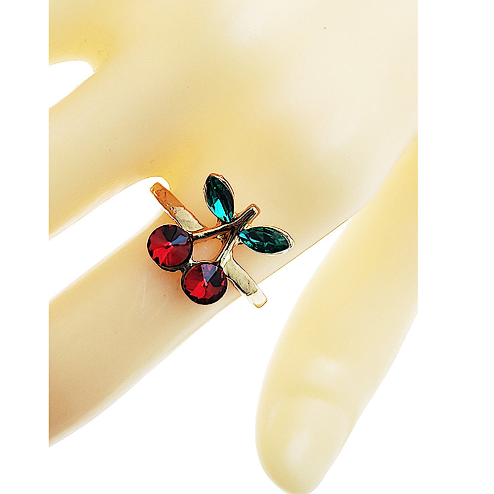 JAR49960 - Crystal Cherry Ring