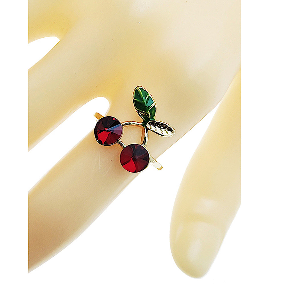 JAR49962 - Crystal Cherry Ring
