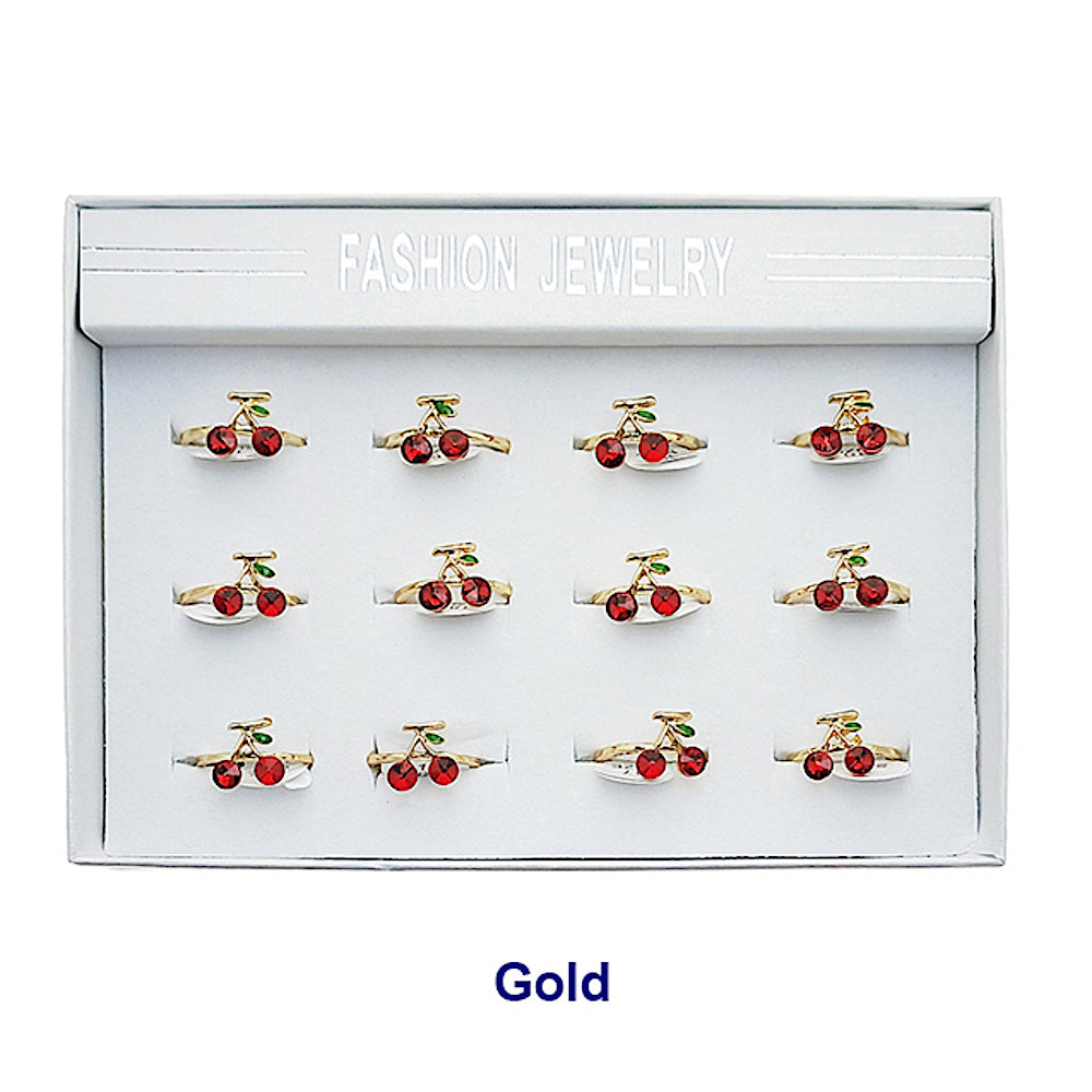 JAR49963 - Crystal Cherry Ring