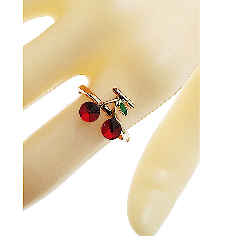 JAR49963 - Crystal Cherry Ring