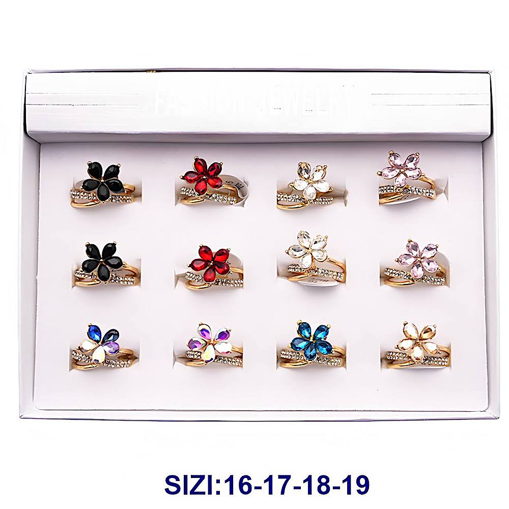 Crystal Flower Ring