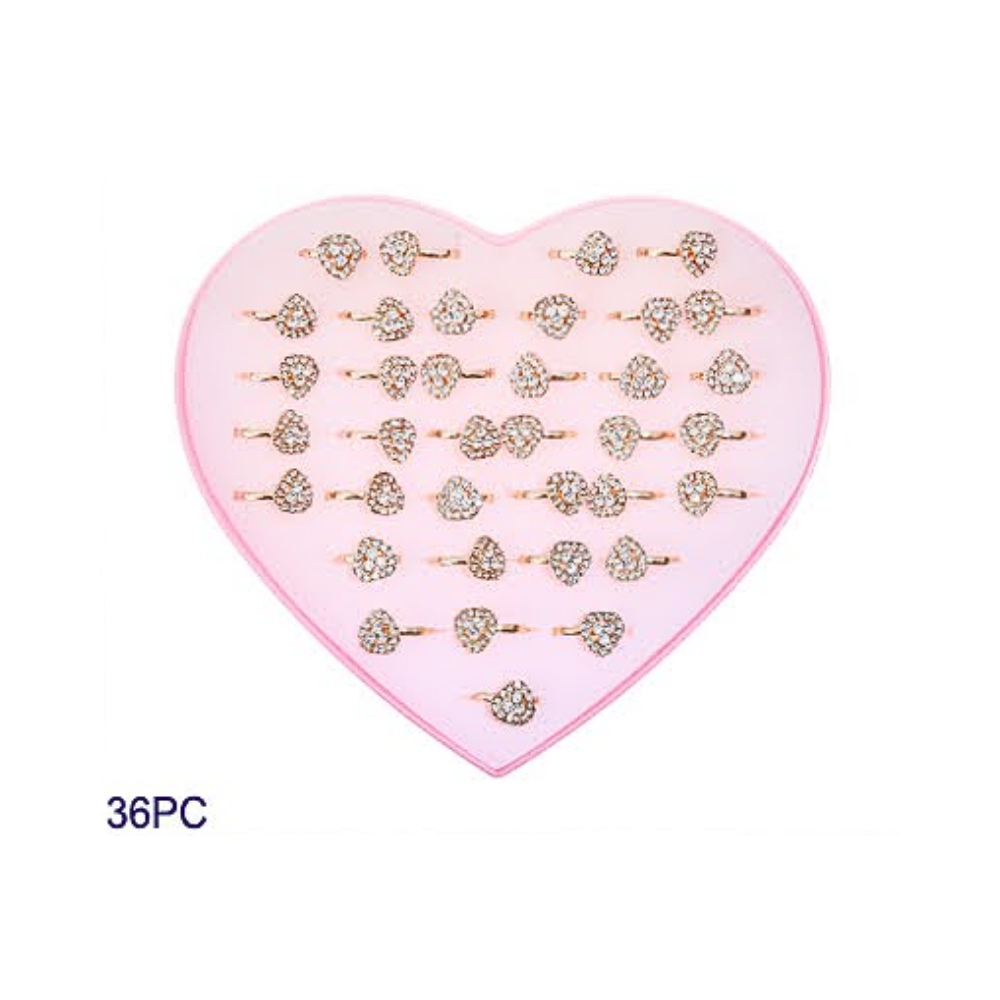 JAR35528 - 36PCS Rhinestone Ring