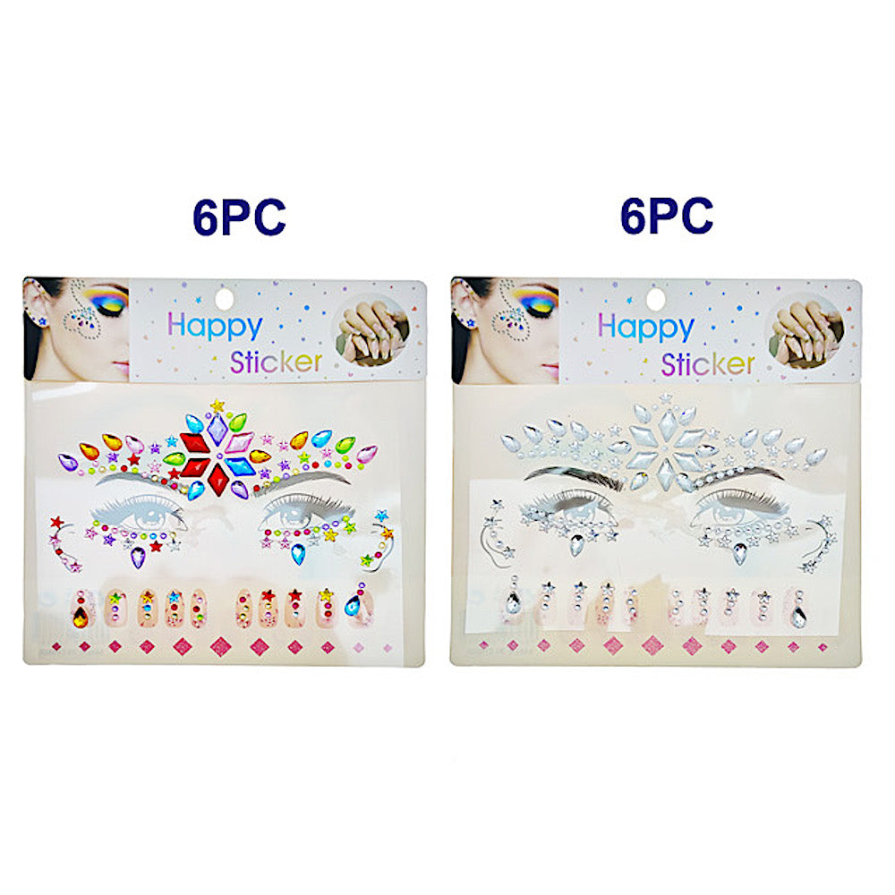 JBP48938 - Festive Adhesive Face & Nail Gems