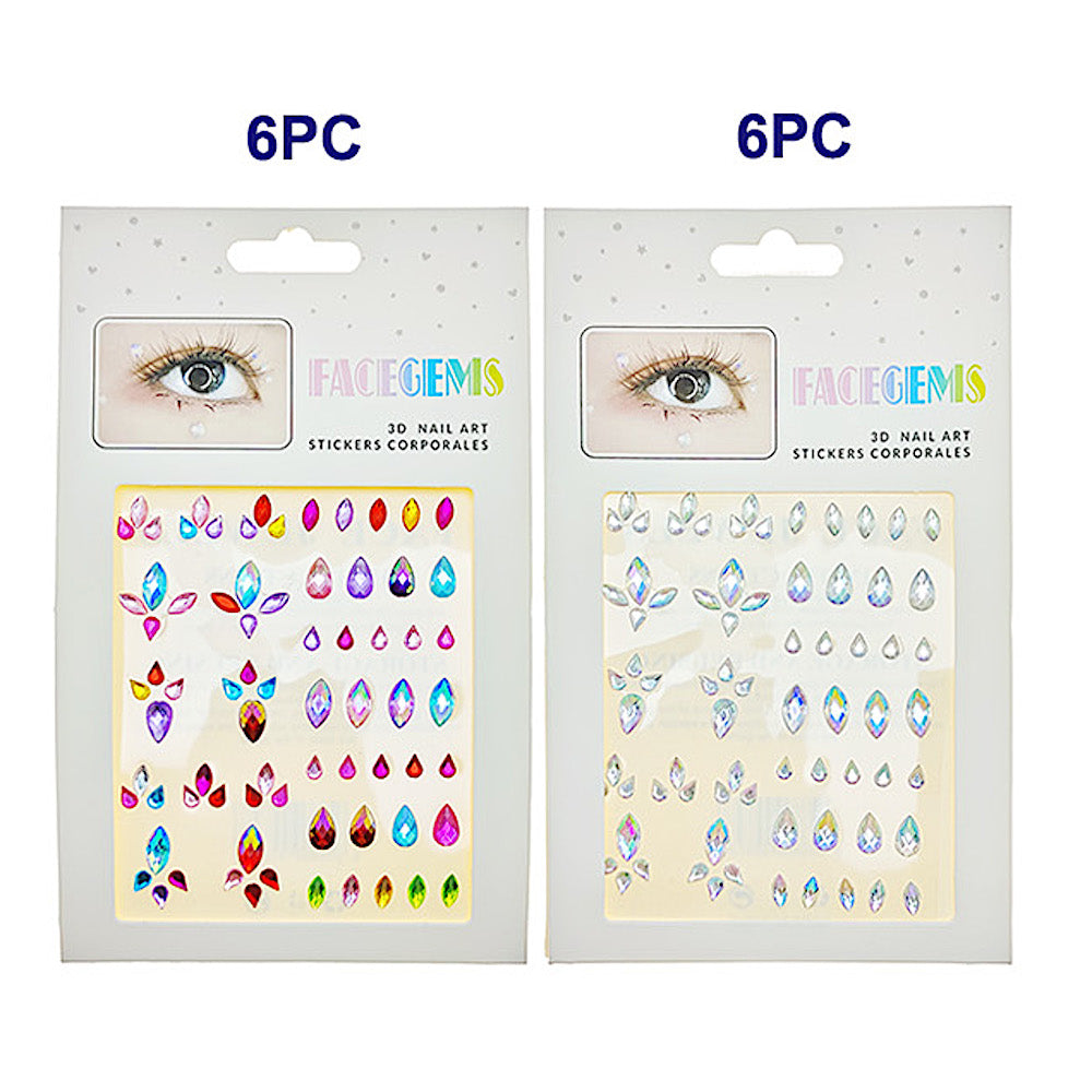 JBP48942 - Teardrop Adhesive Face Gem
