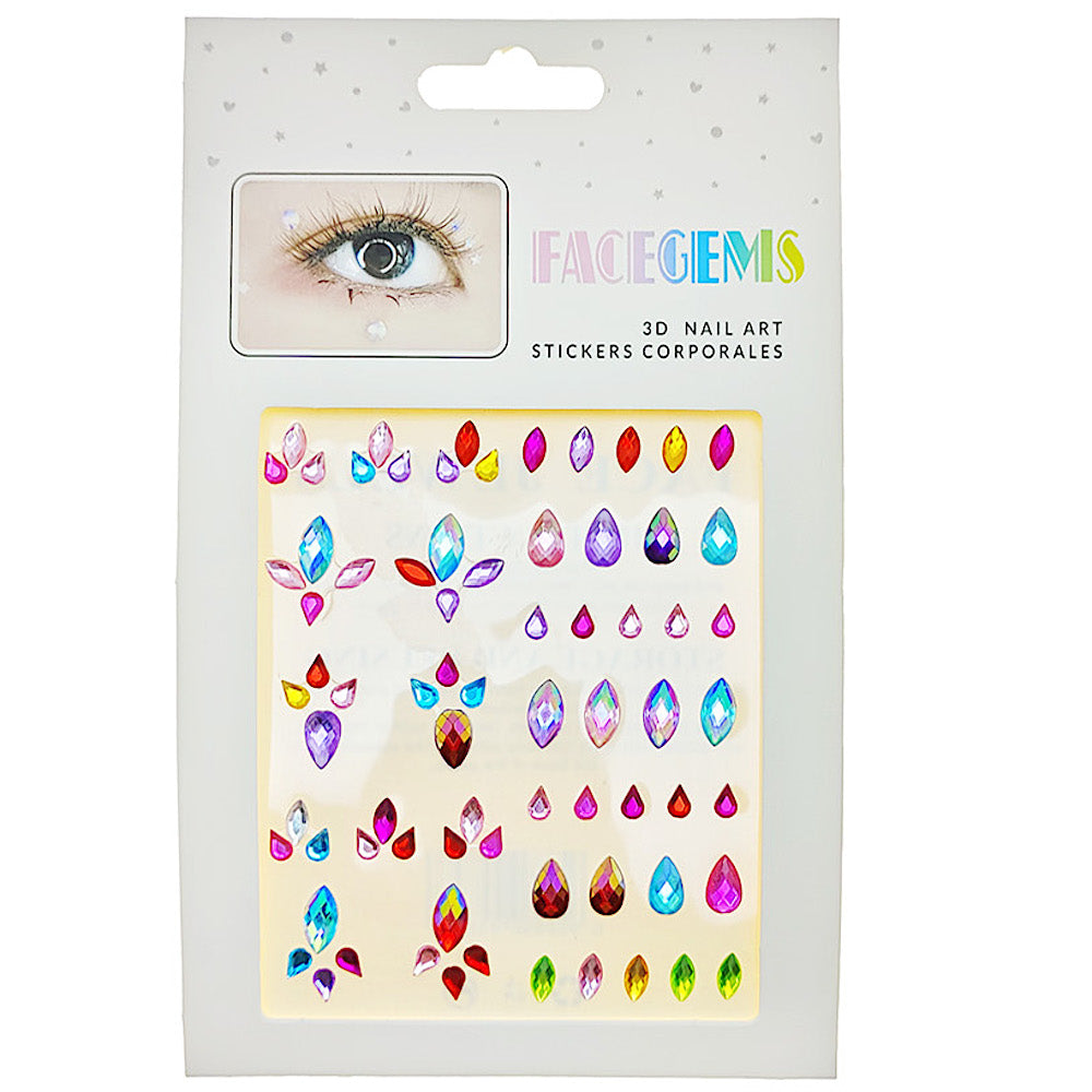 JBP48942 - Teardrop Adhesive Face Gem