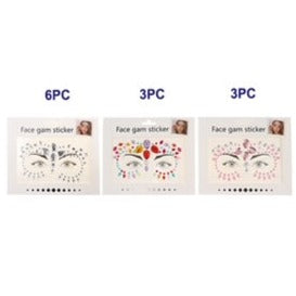 Adhesive Festival Face Gem