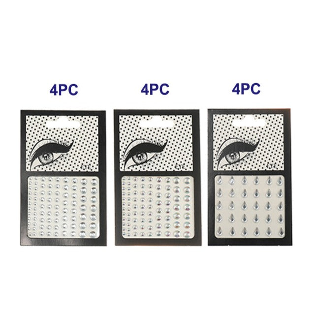 Adhesive Circle & Teardrop Face Gem