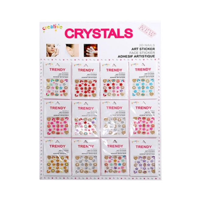 Adhesive Face Gem Assortment