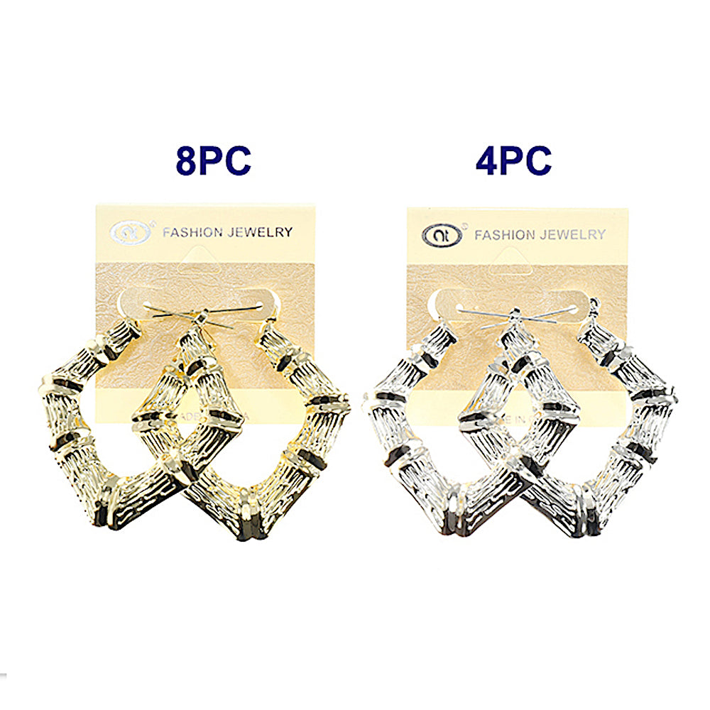 Bamboo Rhombus Hoops