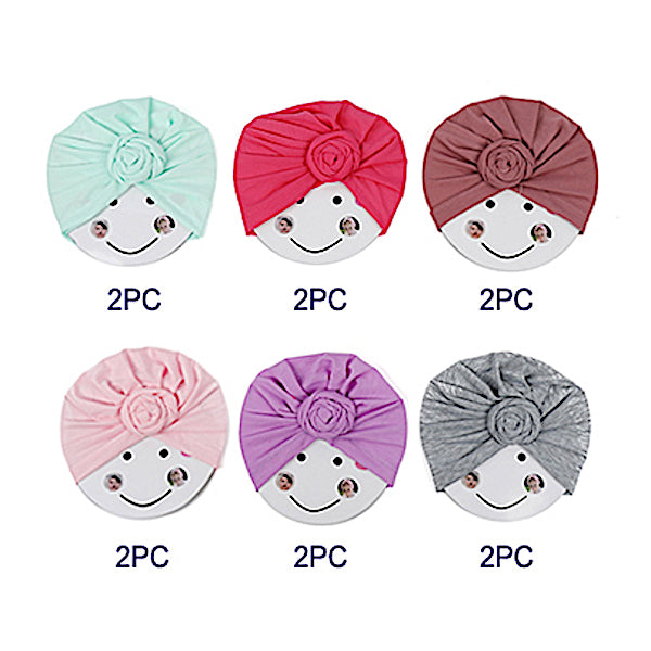 12 PCS Assorted Knot Kids Turban