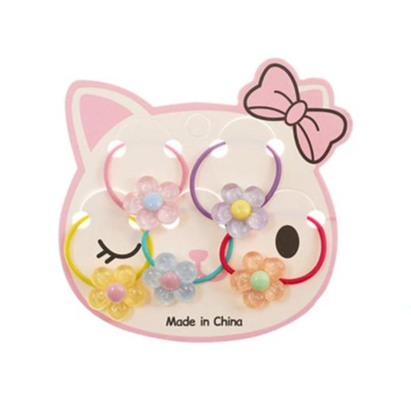 Mini Daisy 5 Piece Hair Tie Set
