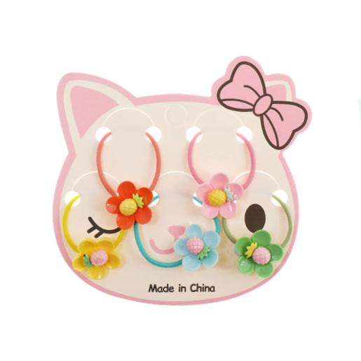 Mini Daisy Pineapple 5 Piece Hair Tie Set