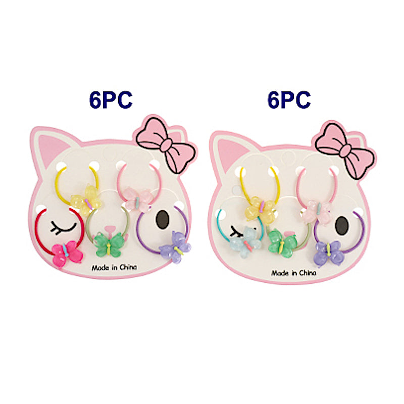 Mini Butterfly 5 Piece Hair Tie Set