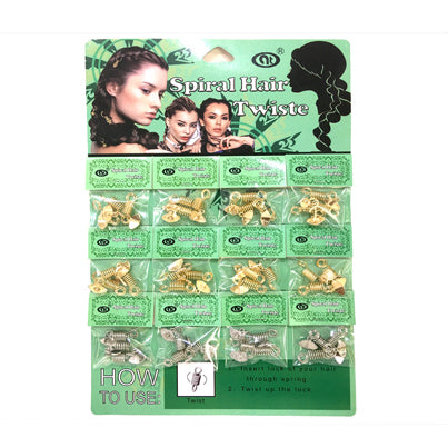 Evil Eye Hair Braid Coil Rings