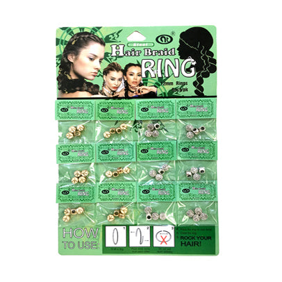 Peace Sign Hair Braid Beads