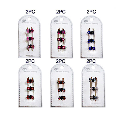 Mini Flower Color Hair Clips