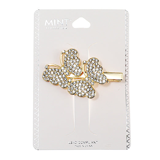 Rhinestone Butterfly Hair Clip