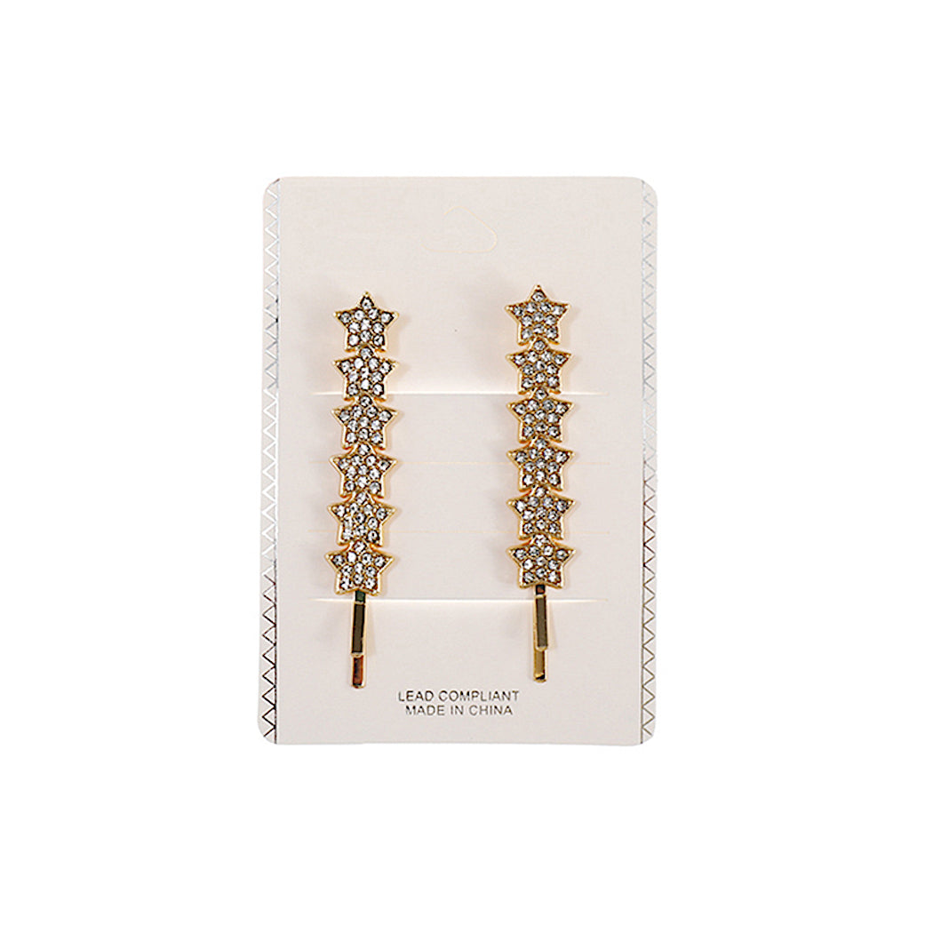 Rhinestone Star Hair Pins