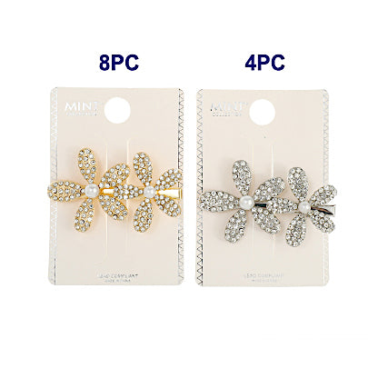 Rhinestone Flower Hair Clip