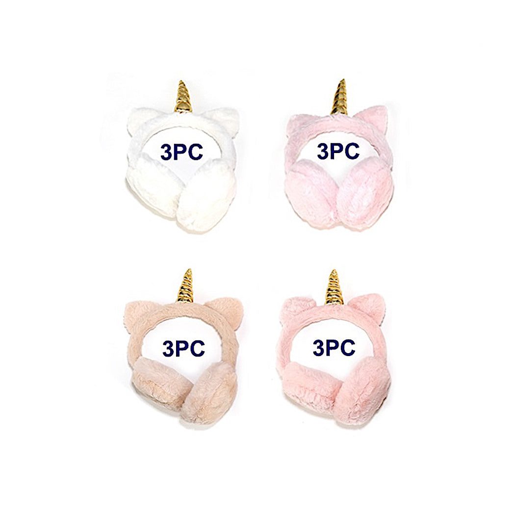 Assorted Pink Unicorn Earmuffs