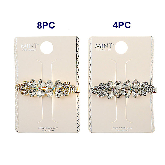 Crystal Clover Hair Clip