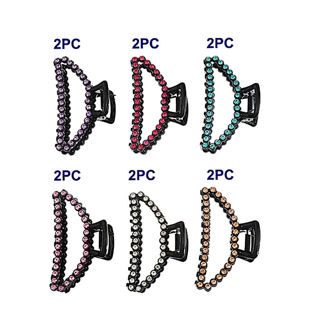 Rhinestone Studded Claw Clip
