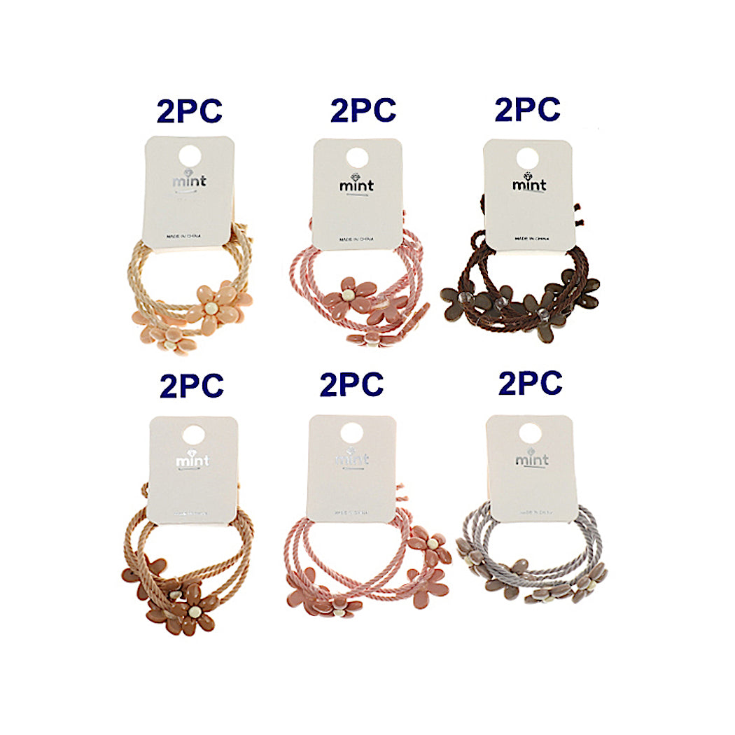 Flower Bead Hair Tie