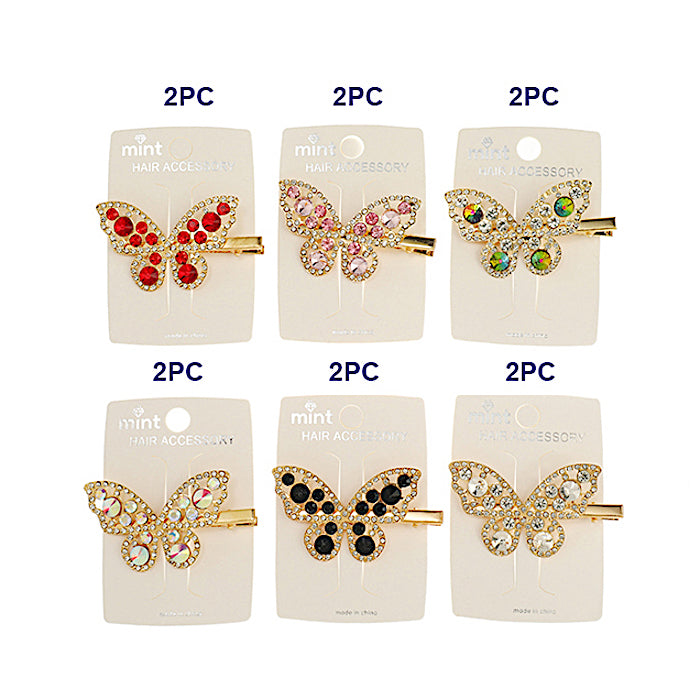 Crystal Butterfly Hair Clip
