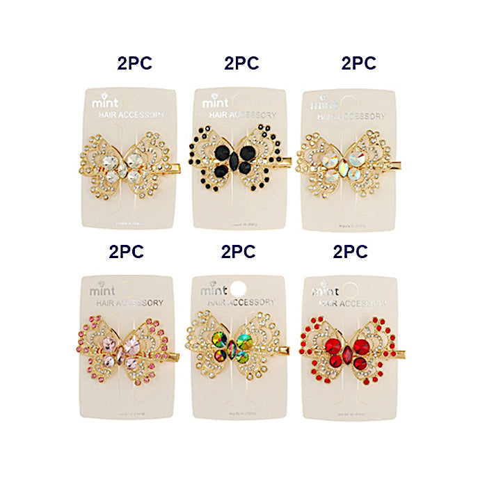 Crystal Butterfly Hair Clip