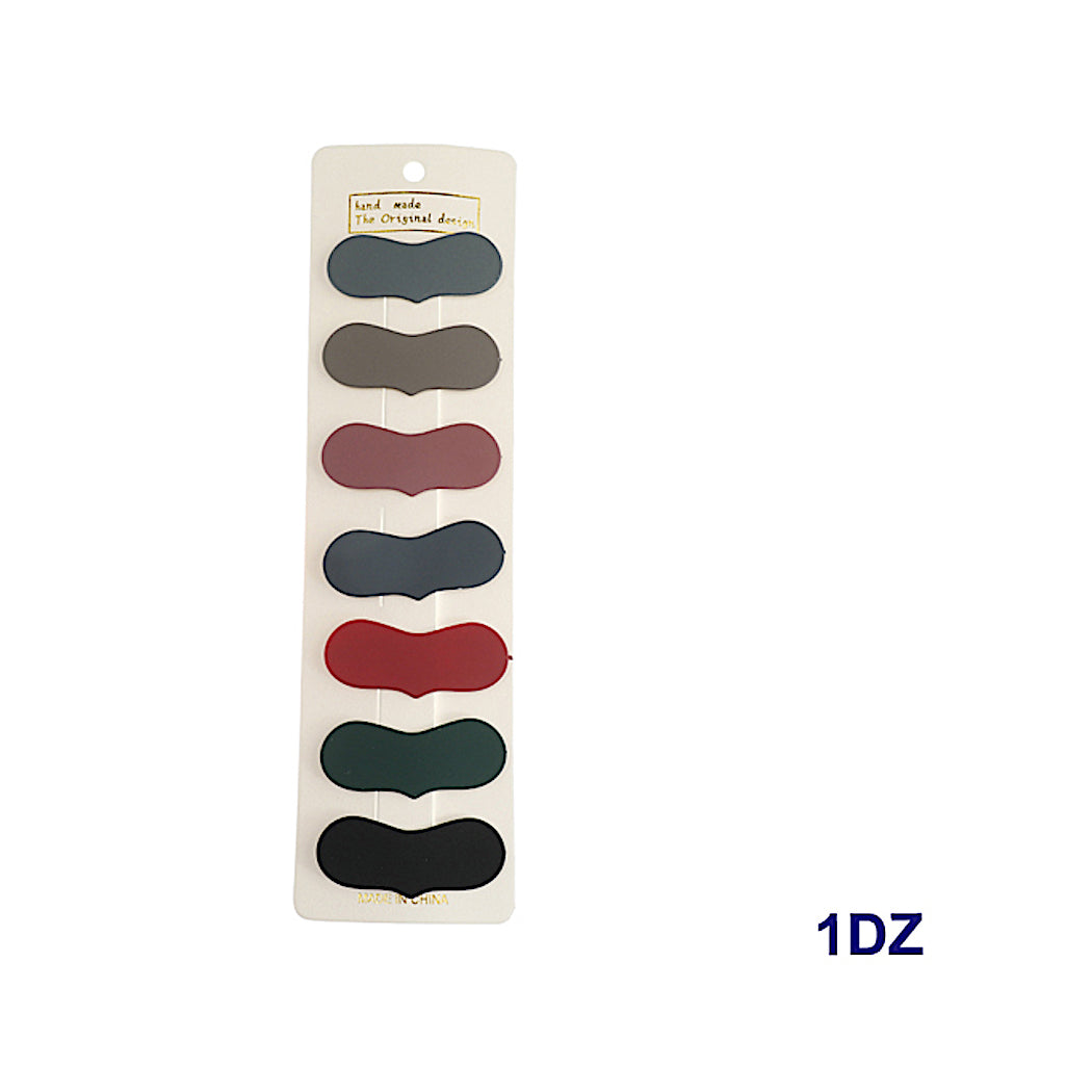 Matte Heart Snap On Clips