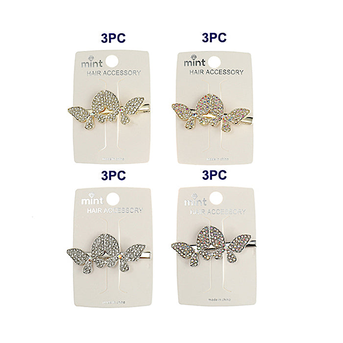 Rhinestone Butterfly Hair Clip