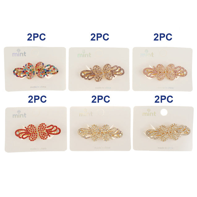 Rhinestone Butterfly Hair Clip