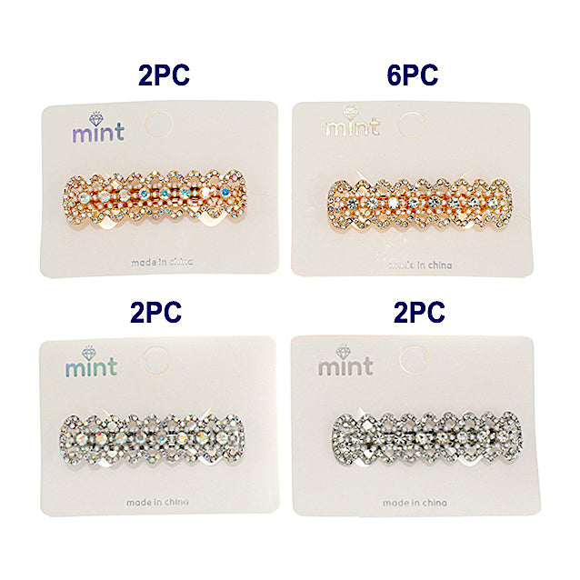 Rhinestone Zig Zag Hair Clip