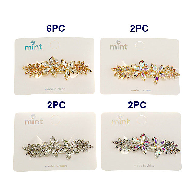 Crystal Flower Hair Clip