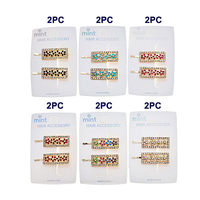 Flower Accent Hair Pins