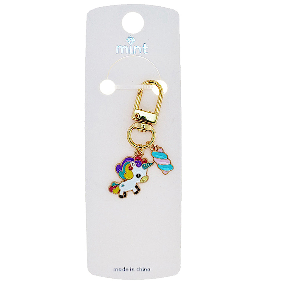 JK48297 - Enamel Unicorn Keychain