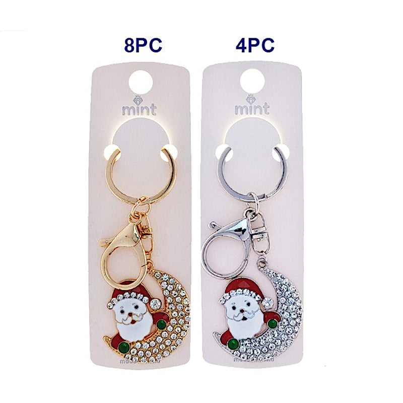 JK50126 - Christmas Santa Moon Keychain