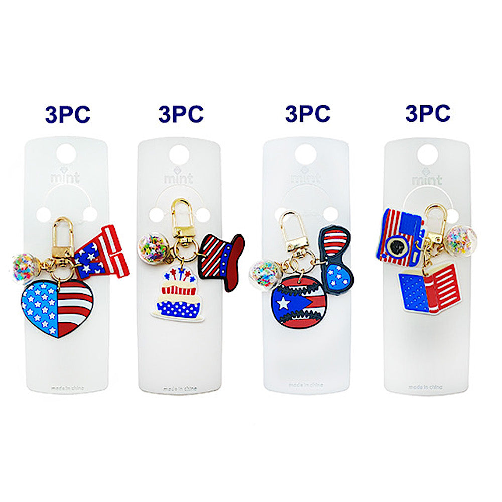 JK48893 - USA Charm Keychain